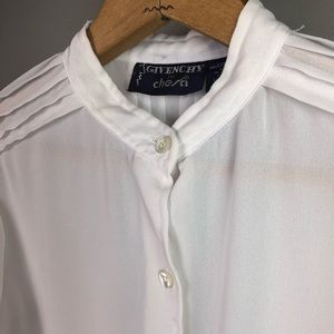 Givenchy White Blouse-Rare Find!